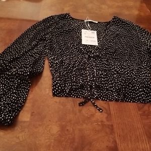 Zara womens long sleeve top size S